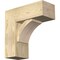 Ekena Millwork Thorton Block Rough Sawn Bracket w/ Offset Brace, Douglas Fir, 8"W x 20"D x 20"H BKT0806X20X20THR05RDF - alternate 1